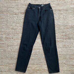 Vintage Levi's 512 Slim Tapered Fit High Waisted Cotton Jeans, Black, 11 MED 27"